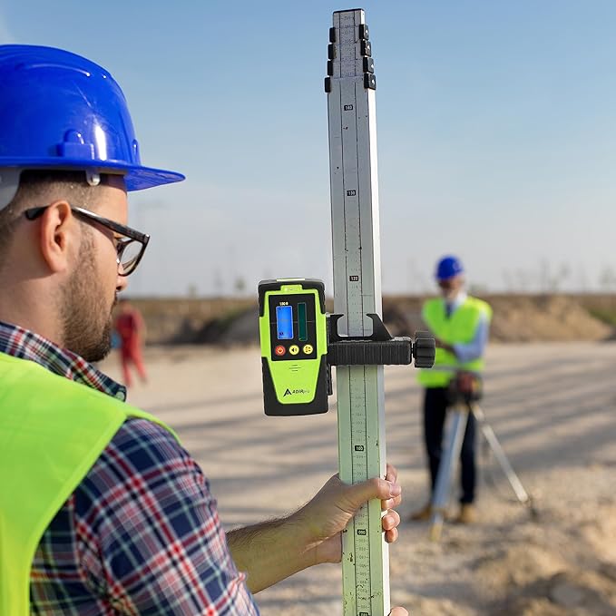 Adir Laser Level Self Leveling - Green Beam Rotary Lazer leveler Tool with Dual Axis Manual Slope, Vertical and Horizontal Alignment, Dustproof and Water Resistant For interior/exterior installations