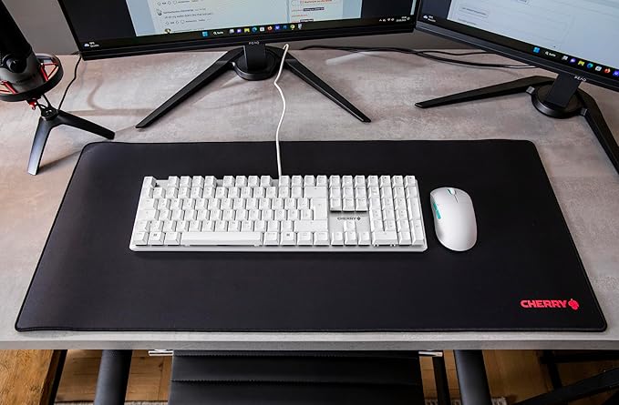 Cherry KC 200 MX Mechanical Office Keyboard with New MX2A switches. Modern Design with Metal Plate Frame (White W/MX2A Brown Switch)
