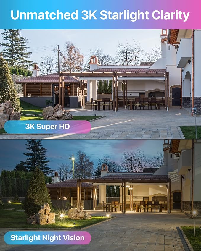 ZOSI 4K PoE Security Camera System with AI Face Person Vehicle Detection, 4 x 5MP 3K Outdoor Auto Tracking PT PoE Camera with 5X Digital Zoom, 2-Way Audio, 8CH 8MP NVR with 2TB HDD (16CH Expandable)