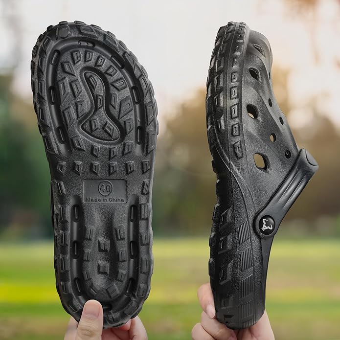 BULLIANT Men Clogs,Comfortable Mules Sandals for Men Women Cushioned Footbed Arch Support-EVA Ligthweight