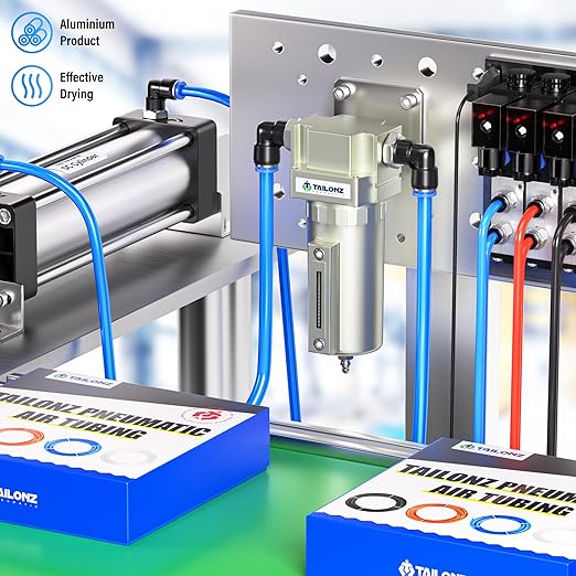 TAILONZ PNEUMATIC 3/4" NPT Industrial Grade Heavy Duty Particulate Air Filter with Metal Bowl - Paint Spray Compatible, Manual Drainage System