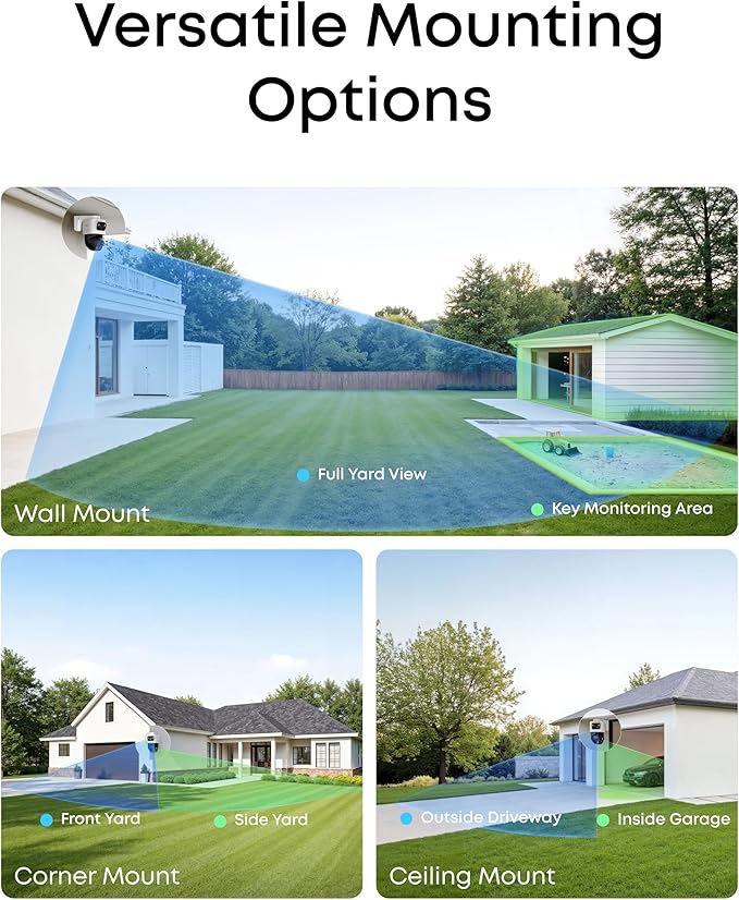 eufy 4K NVR Security Camera System S4 Max, PoE Wired, 16 MP Triple Lens Bullet-PTZ Cam, 360° PTZ, 8× Auto Zoom, Smart Video Search, Cross-Cam Tracking, 24/7 Recording, 2TB HDD