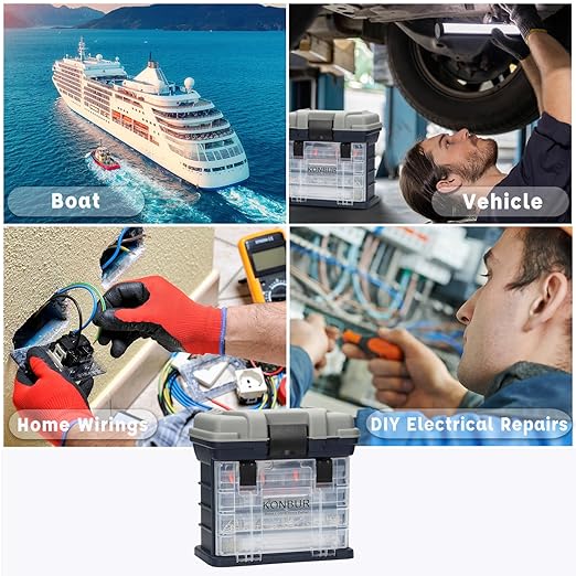 Home & Marine & Automotive Electrical Tool Kit Set with DT Deutsch 2 3 4 6 8 12 Pin Grey Connector, Heat Shrink Wire Terminals, with Crimper Stripper Screwdriver Pin Socket Removal Tool