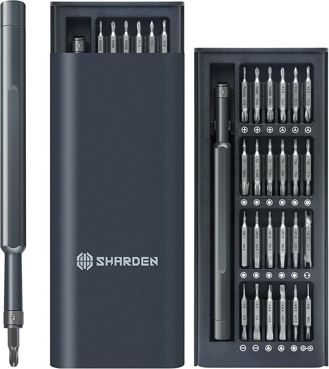Precision Screwdriver Set 49 in 1 SHARDEN Small Screwdriver Set Magnetic Repair Tool Kit for Laptop, iPhone, Cell Phone, PC, MacBook, Tablet, Computer, PS5, PS4, Electronic, Glasses, Watch