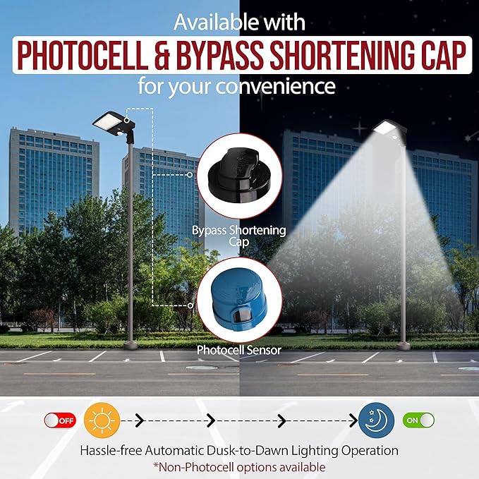 150 Watt - NextGen IV Series LED Parking Lot Lights - 22,500 Lumen - Color Selectable 30K/40K/50K - Slip Fit Mount - Brown