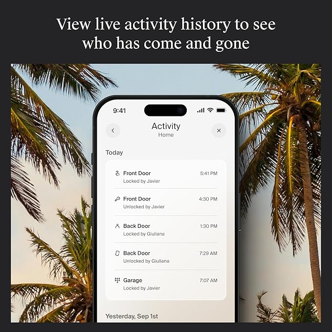 Level Lock+ WiFi Deadbolt Smart Lock - World's Smallest Smart Lock Plus Apple Home Key - Lock/Unlock Anywhere - Level App for iOS & Android - Works with Apple Home, Alexa, Google Home (Matte Black)