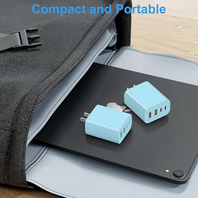 USB C Charger Block,40W USB C Charger Cube,Type C Charging Block,USB Wall Chargers Dual Port PD+QC Charging Cube for iPhone 16 15 14 13 12 11 Pro Max XS,iPad, Samsung Phone,Tablet(Blue)