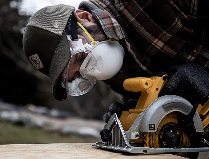 EyePRO Safety Glasses & Goggles Set, Clear Anti-Fog Lens, UV400 Protection, ANSI Z87.1 Certified, Adjustable, 6/12 Pack