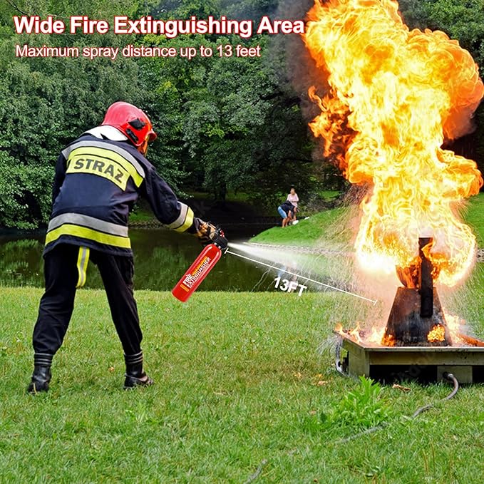 Fire Extinguisher for Boat - 3 Packs Fire Extinguisher for Home with Mount, 620ml Small House Fire Extinguishers for Kitchen Vehicle Car UTV RV, Portable Water-Based Fire Extinguisher for A/B/C/K Fire