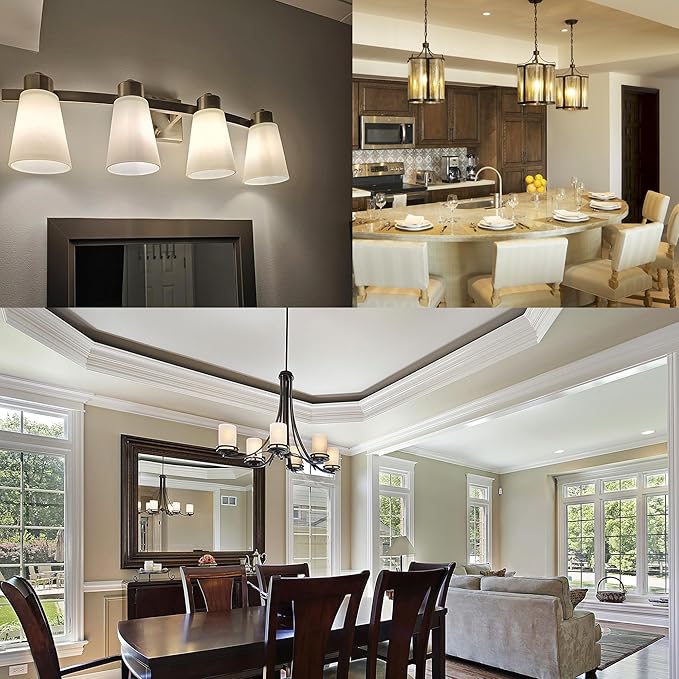 E26 Frosted LED Edison Bulbs, 4W, Equivalent 40W, Soft White 3000K,400LM,AC120V,Dimmable ST58 Frosted Vintage Bulbs with 90+ CRI, Pack of 6 (4W=40W Soft White)