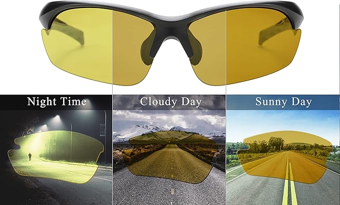 X Power Photochromic Lenses Safety ANSI Z87+ Impact Resistant Polycarbonate Lens & Frame