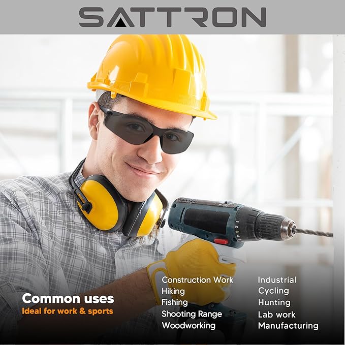 Tinted Safety Glasses Bulk 48 Pack, Dark Smoke Lenses UV Protective Safety Sunglasses for Men Women, ANSI Z87.1 Scratch & Impact Resistant Eye Protection for Construction, Shooting, Lab