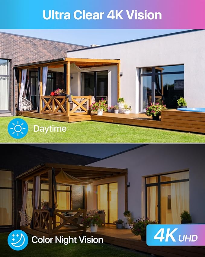 ZOSI 32CH 4K PoE Security Camera System,8pcs 8MP Indoor Outdoor IP Cameras,Person Vehicle Detection,2 Way Audio,Color Night Vision,Siren Alarm,16 Port 32 Channel NVR with 4TB HDD for 24/7 Recording