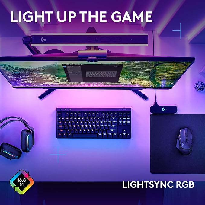 Logitech G502 X LIGHTSPEED Wireless Gaming Mouse & G515 LIGHTSPEED TKL Wireless Gaming Keyboard, Fully Programmable RGB Low-Profile Keyboard & Mouse Combo PC/Mac - Black