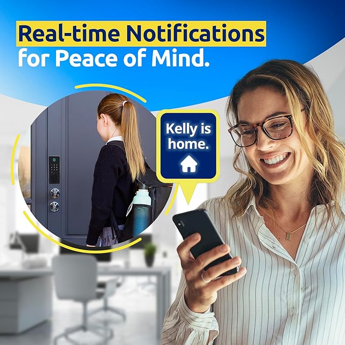 LOCKSTAR® Smart Door Lock • Keyless Entry Deadbolt Door Lock • Multiple Entry Methods – APP • Fingerprint Touch ID • Keypad Code • Card FOB • Traditional Key • Smart Home Devices