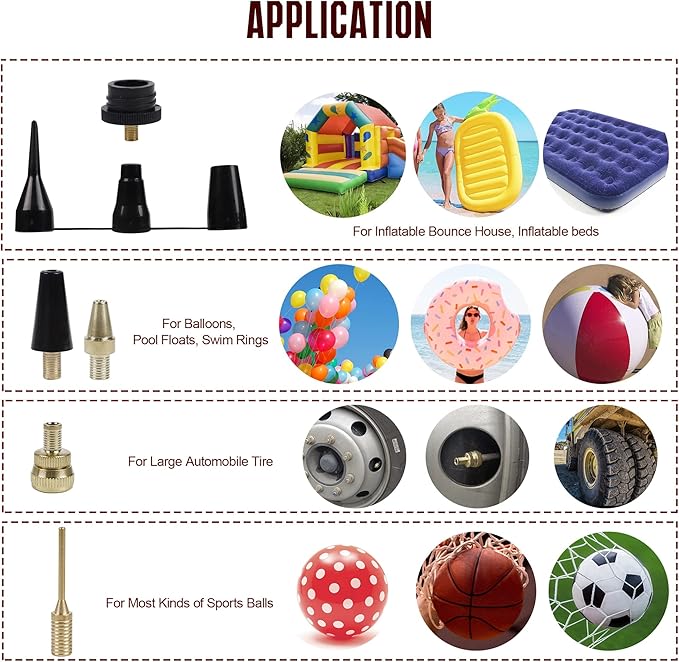 Hausse Heavy Duty Air Compressor Accessory Kit, Air Blow Gun and Air Hose Fittings, 1/4" NPT Air Tool Kit with 100 PSI Tire Inflator Gauge