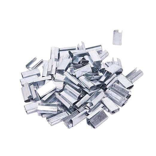 Banding Strapping Kit - Pallet Packaging Strapping Tool with Sealer Tools, 328' Length x 1/2" Wide, 100 Metal Seals Included - Durable Poly Strapping Kit a