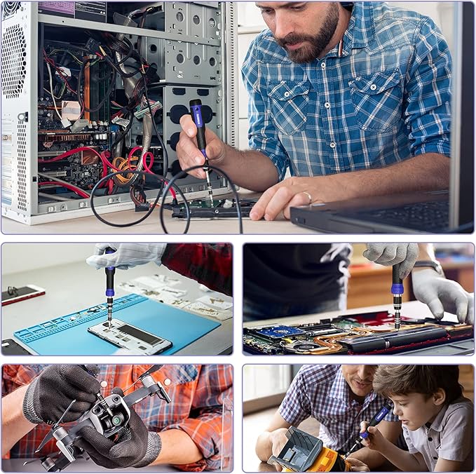 STREBITO Precision Screwdriver Set 191-Piece Multi-Bit Screwdriver 1/4 Inch Nut Driver Home Improvement Tool Electronic Repair Kit for Computer, iPhone, Laptop, PC, Cell Phone, PS4, Xbox, Nintendo