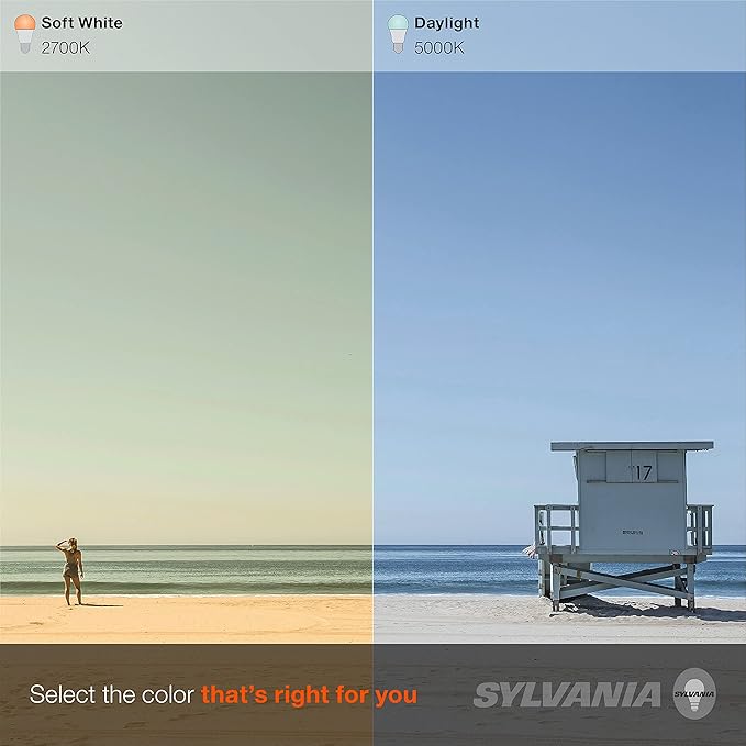 LEDVANCE Sylvania LED TruWave Natural Series A19 Light Bulb, 100W Equivalent, Efficient 15W, 1600 Lumens, Medium Base, Dimmable, Clear, 2700K, Soft White (42307) 6 Count (Pack of 1)