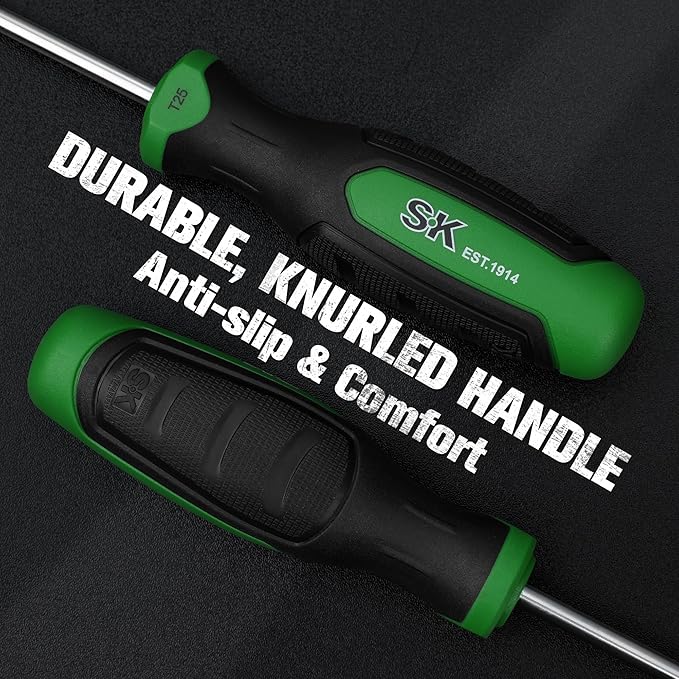 SK 5-Piece Star Screwdriver Set, Magnetic Screwdriver Set, S2 Steel, SureGrip Handle