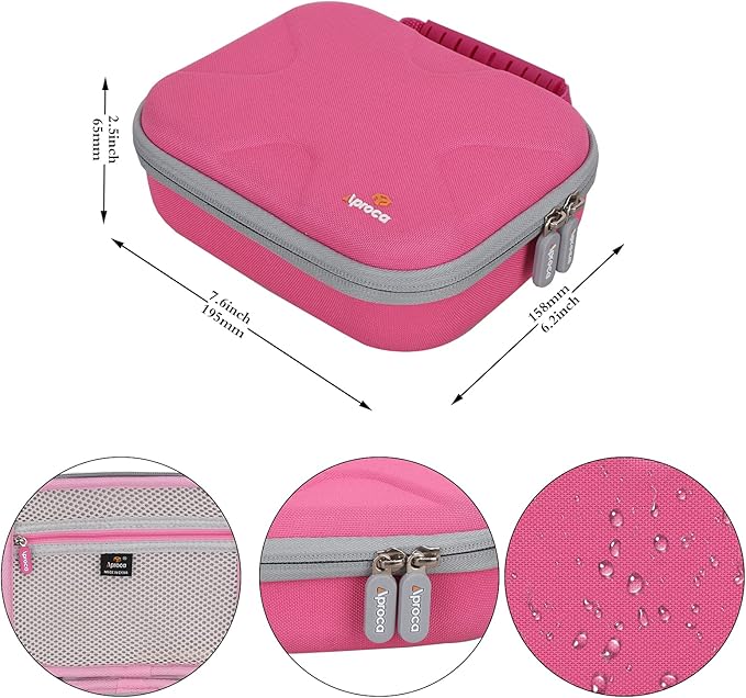Aproca Tool Case Compatible with Hi-Spec 27pc Power Screwdriver Set, Portable Storage Bag for Cordless and Accessories - Pink (Case Only)
