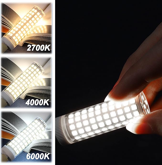 ALIDE E12 10W 6000K LED Candelabra Bulbs 100w Equivalent 1200lm 0.73 * 3.15inch, Non-dimmable, 5Pack