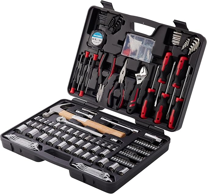 245 Piece Home Tool Kit for Home, Office, Mechanic, Men, Car, Automotive, Hand Tool Kit and as A Gift