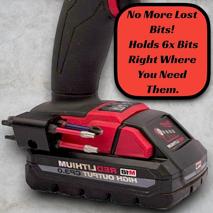 Drill Bit Holder - Milwaukee M18, Cordless Tools, Impact Drivers, Accessories, Replace Magnetic