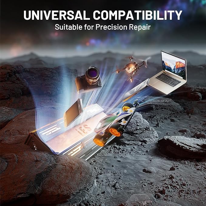 EZARC Electric Screwdriver Set, 181 in 1 Cordless Screwdriver, 3 Torque Settings with 160 Magnetic Precision Bits, Power Screwdriver Repair Tool Kit for Phone Laptop Camera Watch Computer