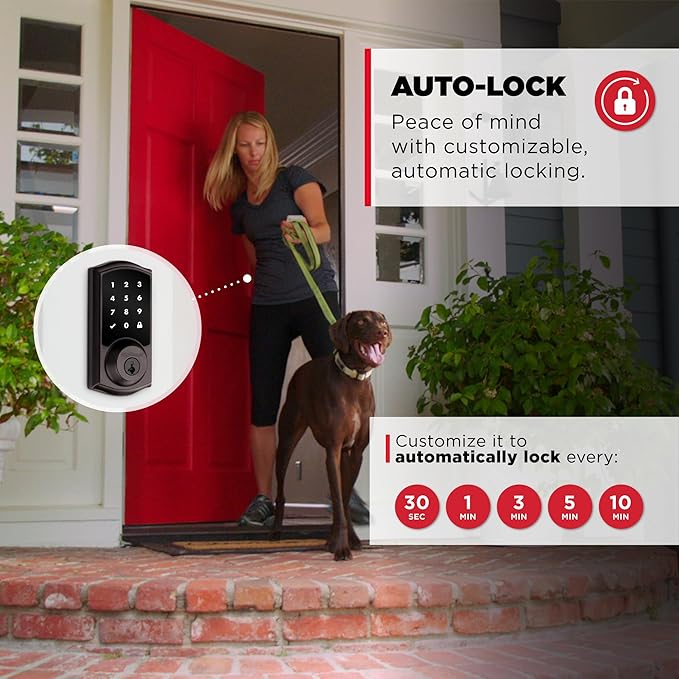 Kwikset HomeConnect 918 Traditional Z-Wave Long Range Enabled Touch Screen Lock Works with Ring Alarm, Samgsung SmartThings Hub Required, Sold Seperatedly in Venetian Bronze