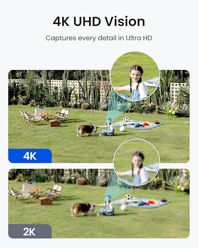 REOLINK 4K Dual-Lens 180° Outdoor Wireless Security Camera System, ColorX Night Vision, Solar Cameras with Local Encrypted Storage, 5G/2.4GHz WiFi 6, No Subscription, Home Hub with 2X Argus 4 Pro