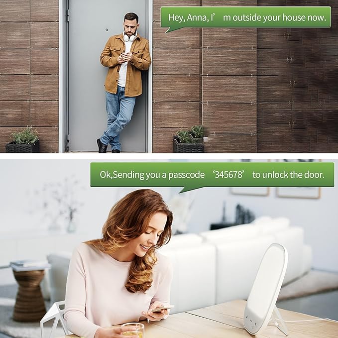 Harfo Smart Door Lock, Heavy Duty 5 in 1 Keyless Entry Door Lock, Full App Control Digital Keypad Lock, Reversible Handle with Fingerprints and Passcodes for Family/Office/Apartment (Black)