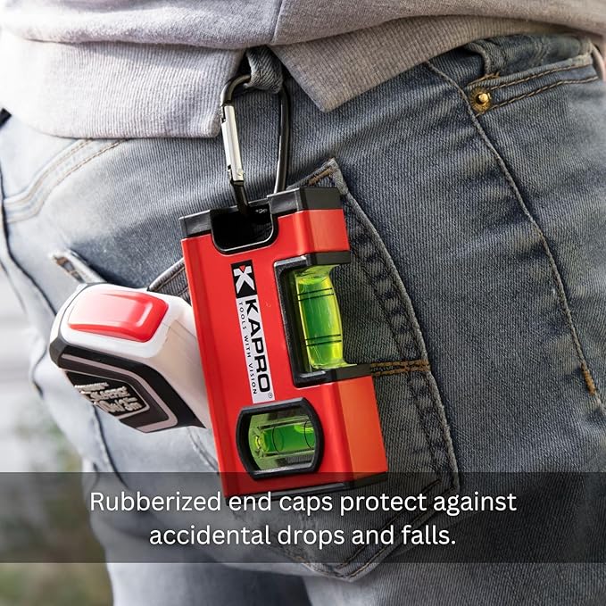 Kapro - 771M TWIN Magnetic Heavy Duty Toolbox Level - For Leveling and Measuring - Features V-Groove and Magnet Base - VPA Certified - 8 Inch