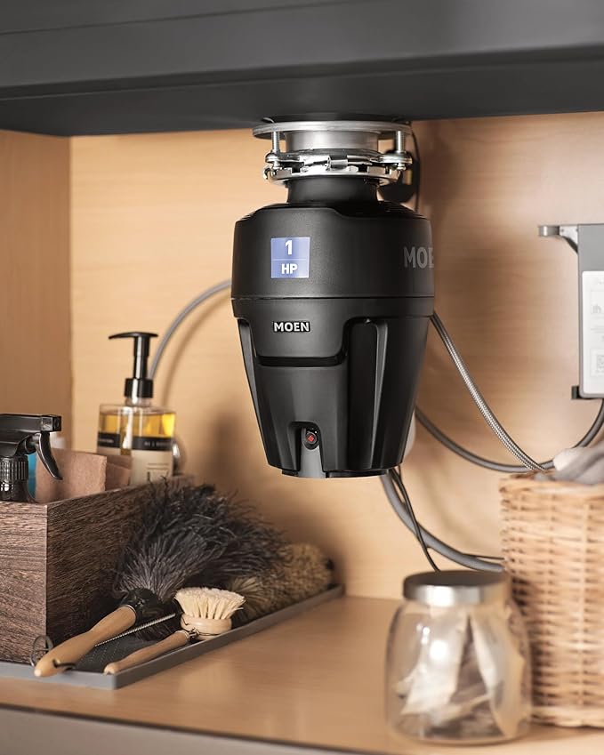 Moen Chef Series 1 HP Continuous Feed Garbage Disposal, Power Cord Included, EX100C