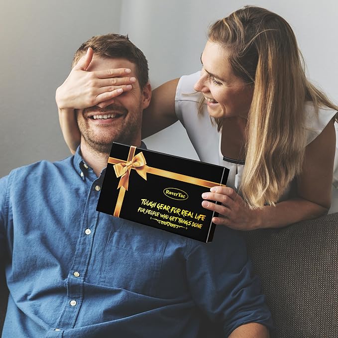 RoverTac Pocket Multitool Knife Multi Tool Set, 15-in-1 Multitool Knife, Tactical Pen with Glass Breaker, Emergency Whistle, Perfect for Camping Hiking Survival Fishing Car tool Kit, Gifts for Men