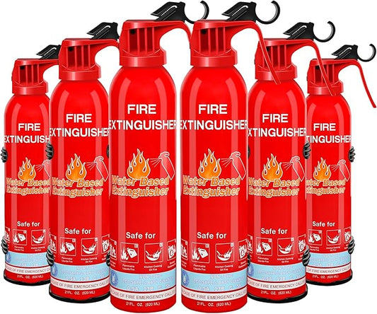 Fire Extinguisher for Home, Car, Kitchen, Vehicle, Boat, Garage, Portable A, B, C, K Class Fire Extinguishers with Mount, Emergency Survival Extinguisher, Easy Access, Versatile Fire Protection