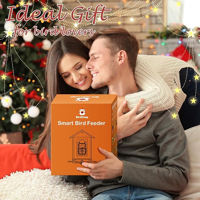 birdsnap® APS - Metal Bird Feeder with Camera Solar Panel 32GB Card, AI Identify 10000+ Birds Camera Feeder, 3 DIY Add-ons, 2K HD Live View Auto Record Bird Video, Ideal Gift for Birds Lover