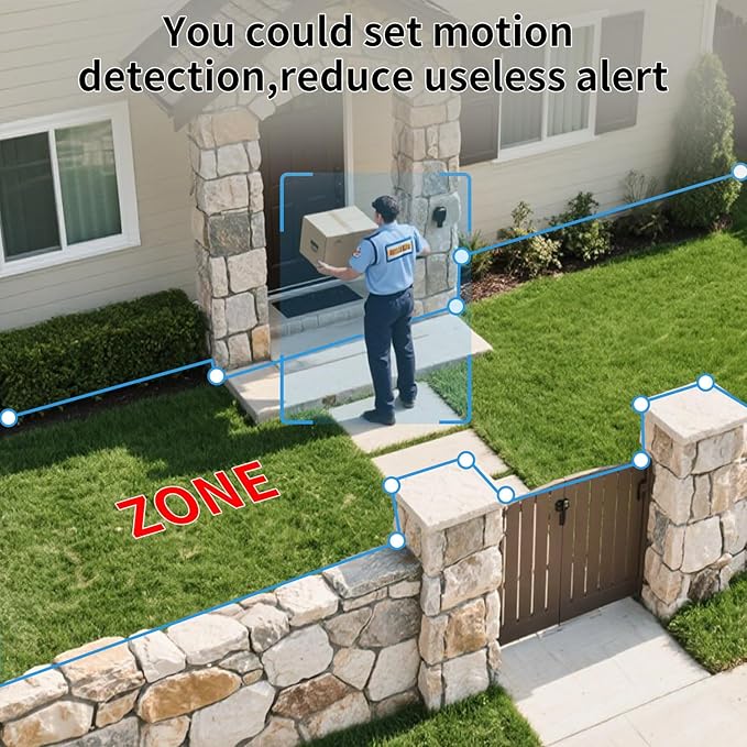 2.4/5G WiFi Cameras for Home Security with Solar Panel,Pan Rotating 180° Magnetic Security Camera Wireless,No Monthly Fee, Motion Detection,Work with Alexa,IP65 Weatherproof,Outdoor & Indoor