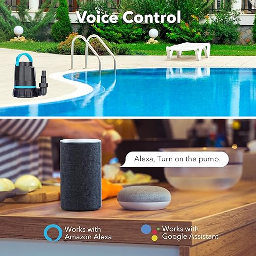 HBN Outdoor Smart Plug Waterproof with 6 Outlets,WiFi Power Stake Timer 6Ft Cord,Outdoor Outlet Timer for Halloween/Christmas Lights,Compatible with Alexa & Google Assistant, Voice Control,ETL Listed