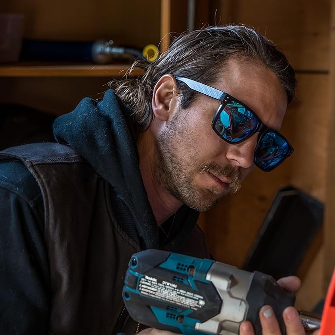 X Power ANSI Z87+ Extra Large Weekenders Safety Sunglasses Impact Resistant Polycarbonate Lens & Frame (Made In Taiwan)