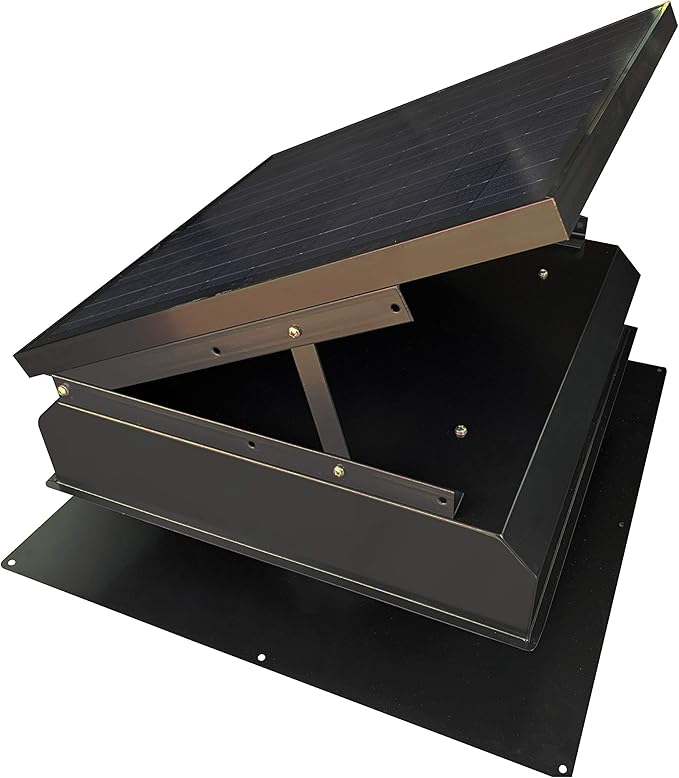 Remington Solar Builder Series 40 Watt Solar Attic Fan - Includes 110V Adapter for auto-Run Night time Operation