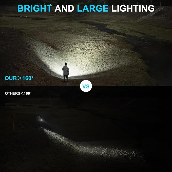 WUBEN C3 Flashlight 1200 High Lumens Rechargeable Flashlights 6 Modes Super Bright IP68 LED Tactical Flashlight for Camping, Home, Emergenc, Inspection, Repair, Tool Gifts for Men(Army Green)