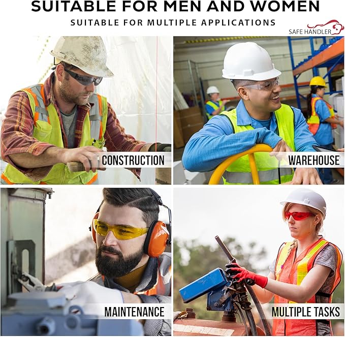 Hyline Anti-Fog Color Safety Glasses Variety, Impact Resistant, Polycarbonate, Anti-Scratch