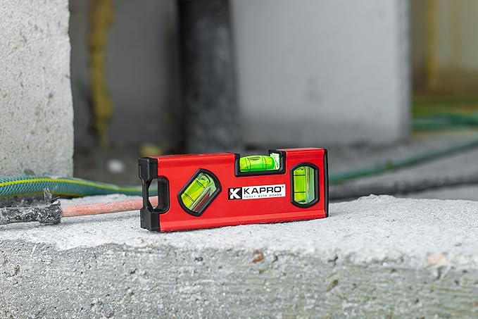Kapro - 771M TWIN Magnetic Heavy Duty Toolbox Level - For Leveling and Measuring - Features V-Groove and Magnet Base - VPA Certified - 6 Inch