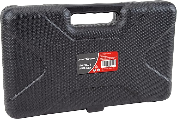 CARTMAN 160 Piece General Household Hand Tool Set Kit with Plastic Toolbox Electricians Tools