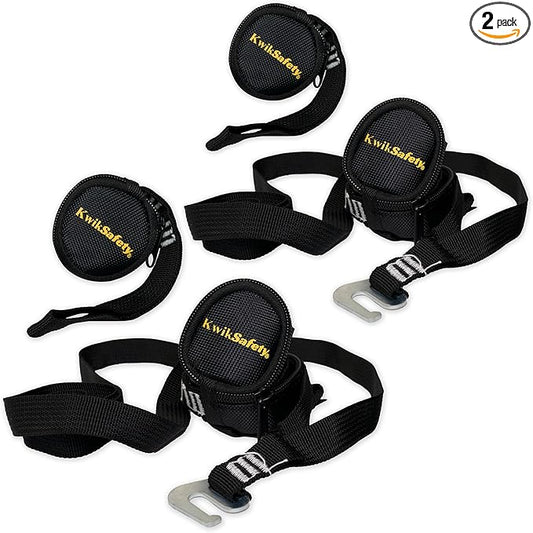 KwikSafety - Charlotte, NC - MARMOSET Trauma Straps [2 PAIR] Fall Protection OSHA Comfort Suspension Safety Device & Arrest System Attachment For Body/Legs Relief Compact, Lightweight, Quick Connect