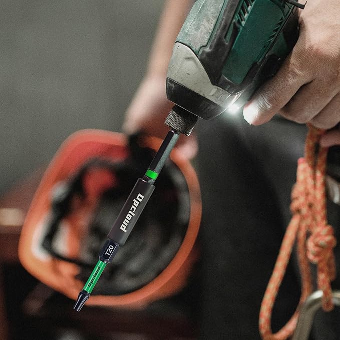 Impact Screwdriver Bit Set, 16 Pieces 2” Phillips/Torx Tips S2 Steel Magnetic Driver Power Bit Set with Extension Impact Bit Holder