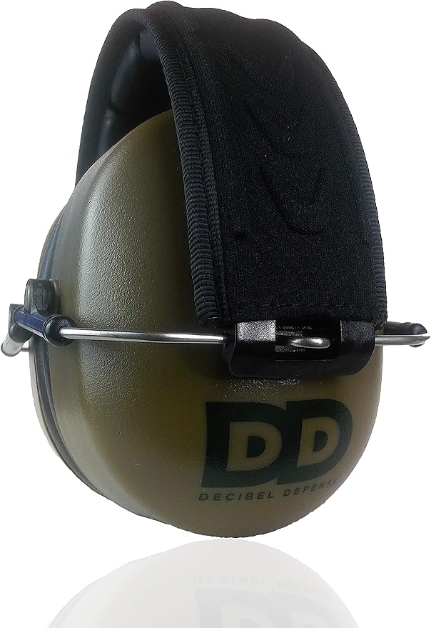 DECIBEL DEFENSE Professional Safety Ear Muffs 37dB NRR - The HIGHEST Rated & MOST COMFORTABLE Ear Protection For Shooting & Industrial Use - THE BEST HEARING PROTECTION GUARANTEED! (GREEN)