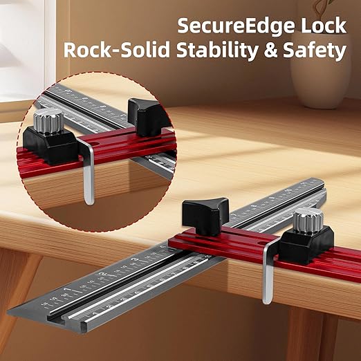 Aircraft-Grade Aluminum Stair Tread Template Tool – Adjustable Stair Tread Gauge & Jig | 16”,12”,8” Extension Kit (6-Piece Set) | Precision Stair Measuring Tool for Contractors & DIY