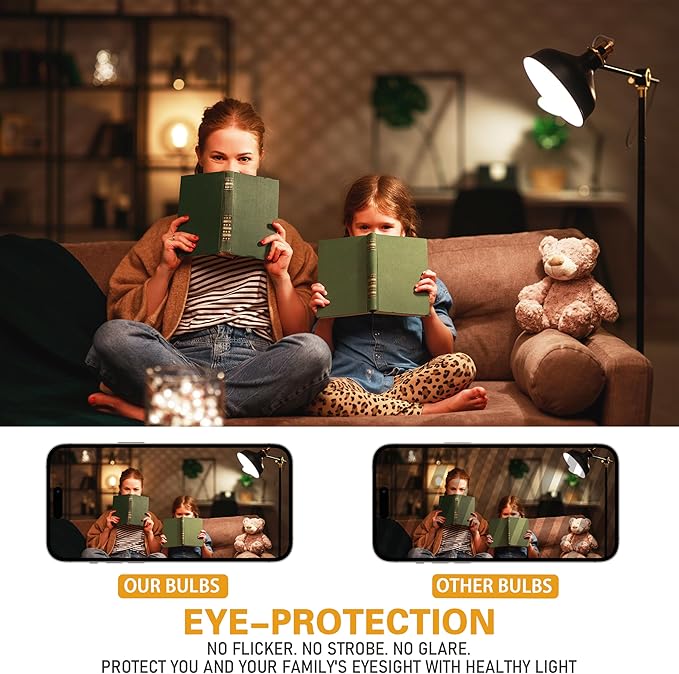 4-Pack Cool White LED Bulbs - Energize Bedroom & Living Room Spaces, 60W Equivalent, 6500K, 9W, 15000-Hour Life, E26 Base